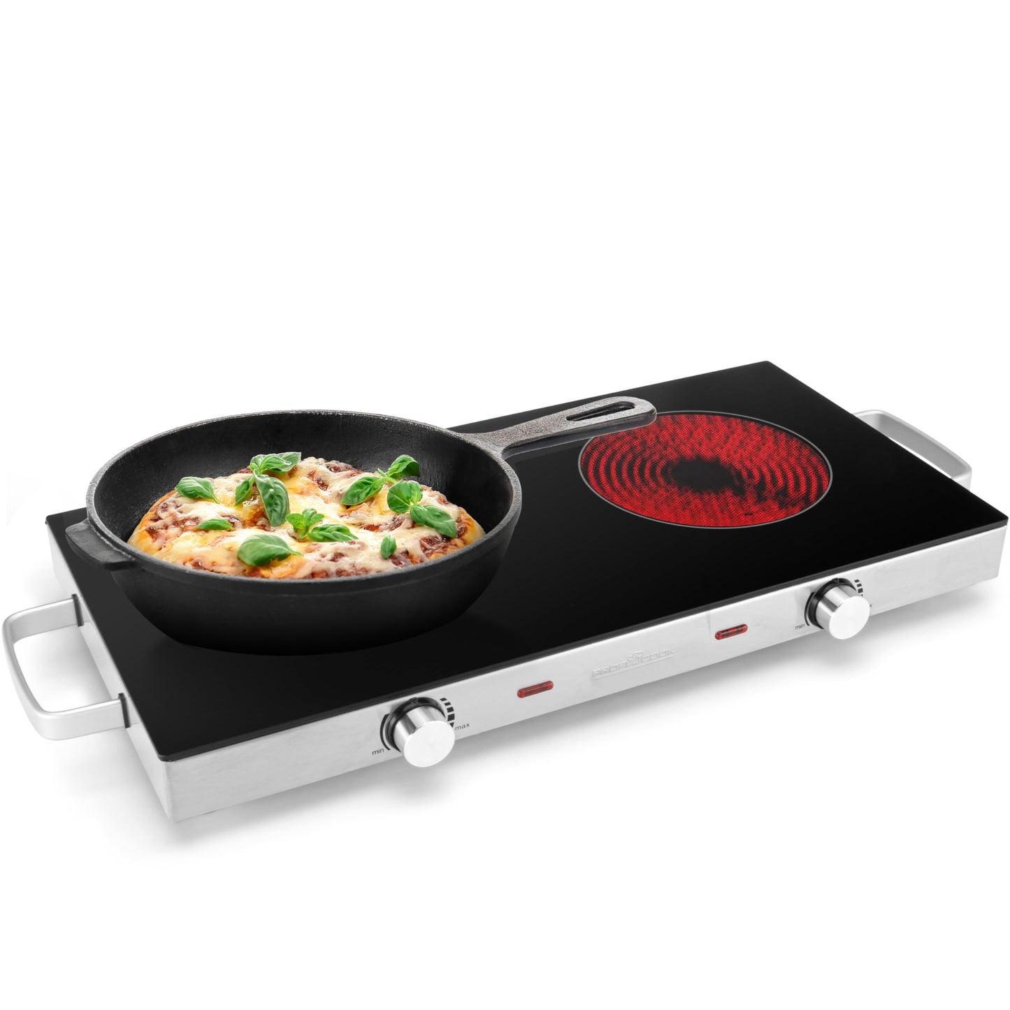 ProfiCook Doppelkochplatte Glaskeramik 2800W