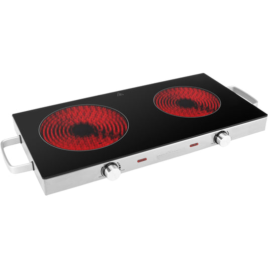 ProfiCook Doppelkochplatte Glaskeramik 2800W
